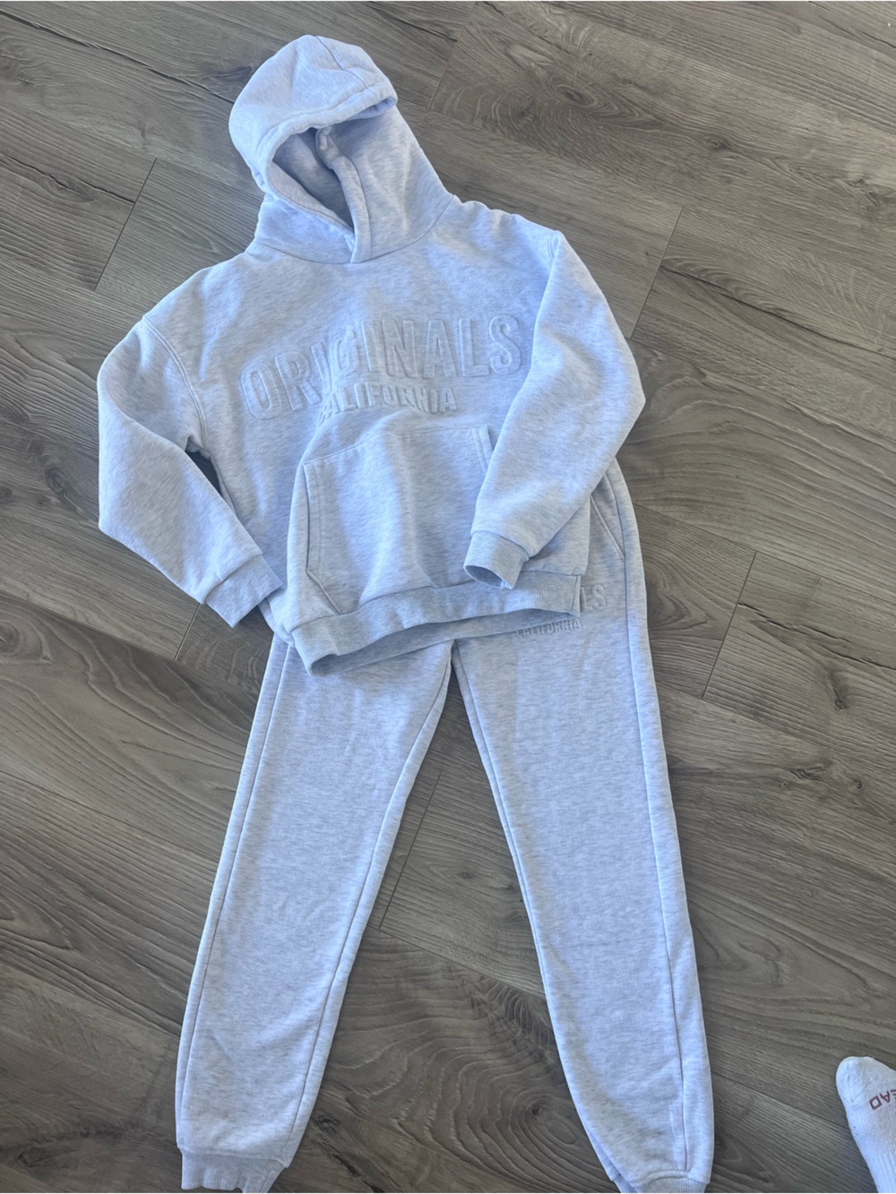 Urban kids, Kids unisex Light Gray Sweatpants Joggers & cozy hoodie size Large